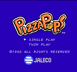 Pizza Pop! (Japan) Title Screen